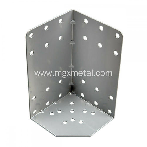 Shelf Brackets Grey Powder Coated Steel Bed Connecting Corner Bracket Supplier